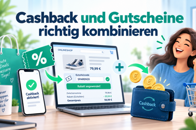 Cashback und Gutscheine richtig kombinieren